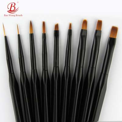 Popular&high quality Triangle handle series nail art gel polish brush set